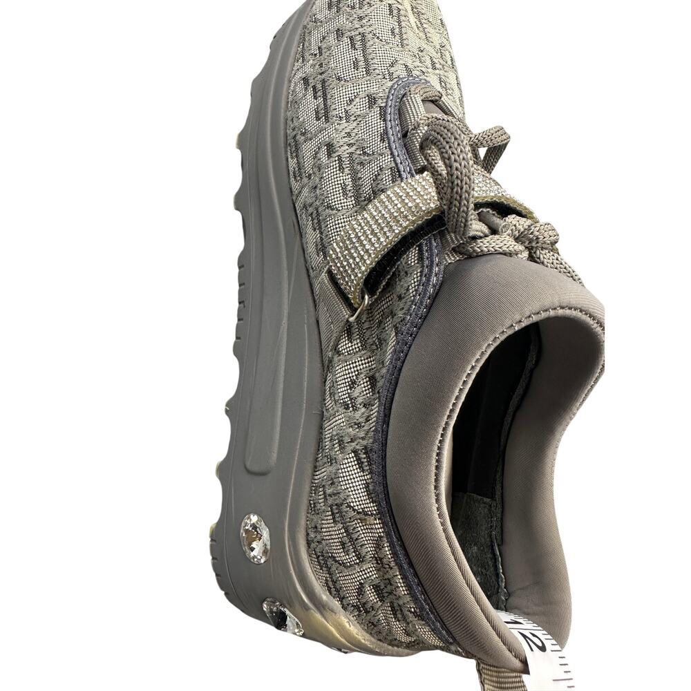 Dior D-Connect MG Rhinestone Sneaker Gray Women's EU 39 US 8.5-9 Right Shoe - Picture 12 of 12